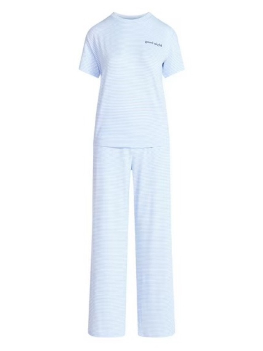 Light Blue Stripe Women's Pajama Set